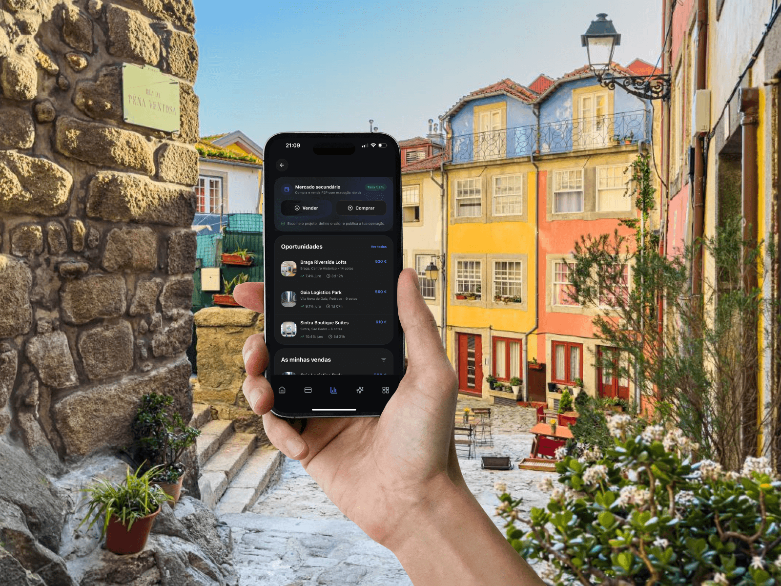 Vista da secção de mercado interno da Dolux