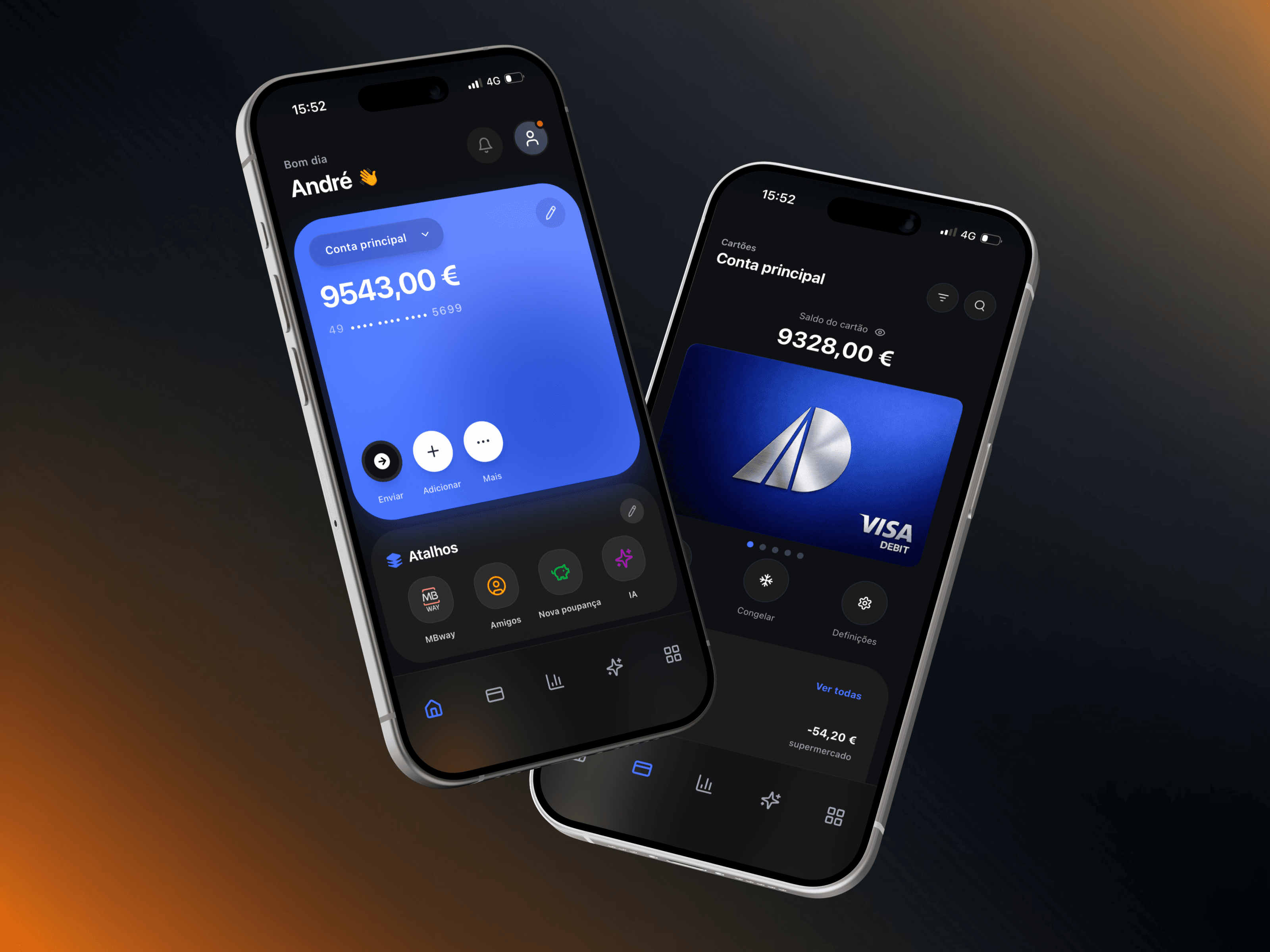 Área bancária de gestão do dinheiro da Dolux